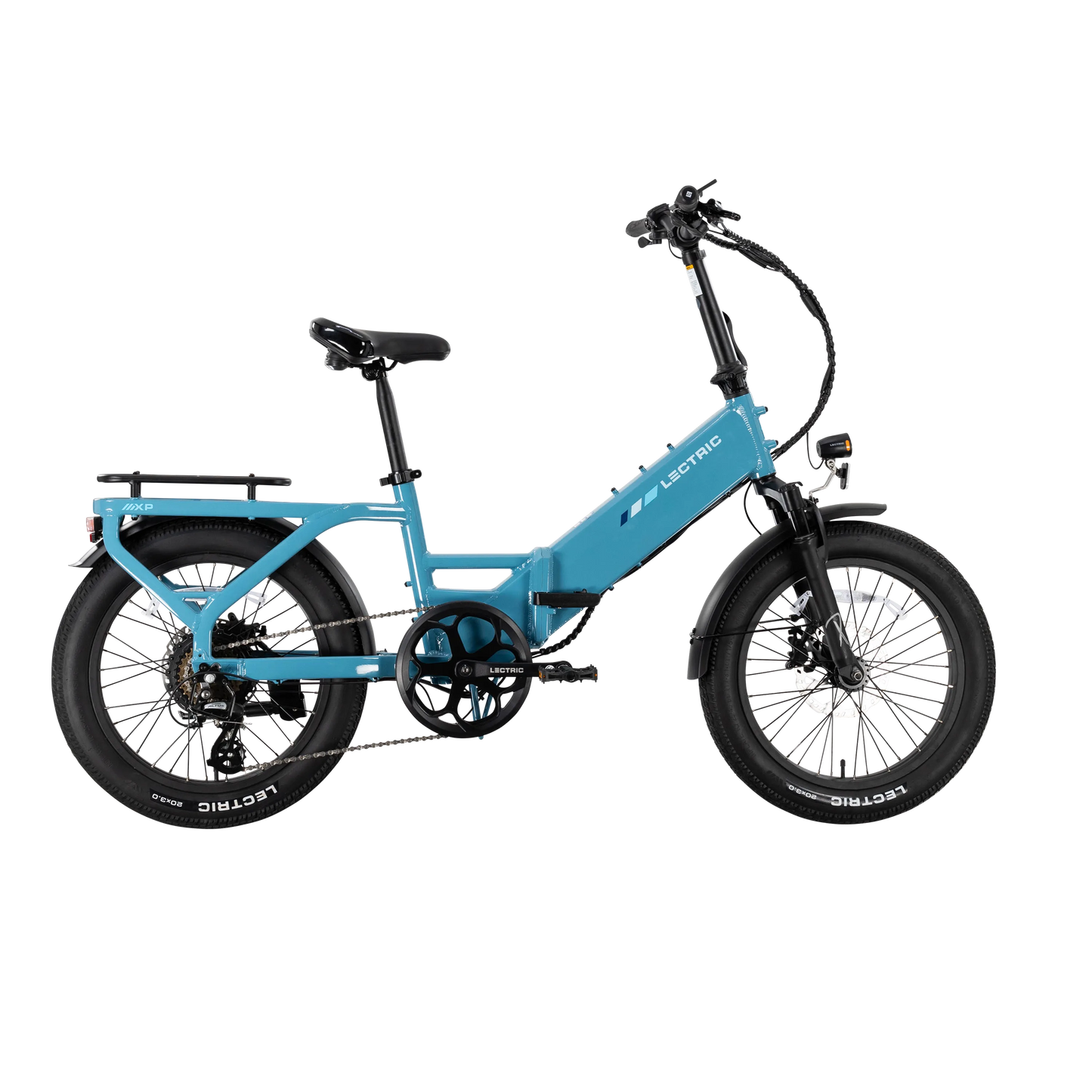 XP4 750 Step-Thru Raindrop Blue + FREE LevelUp Rack, Phone Mount, Suspension Seat Post, Elite Headlight, Bike Lock ($365 Value)