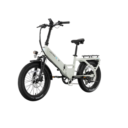 XP4 750 Step-Thru Stratus White + FREE LevelUp Rack, Bike Lock, Phone Mount, Elite Headlight, Suspension Seat Post ($505 Value) [CA]