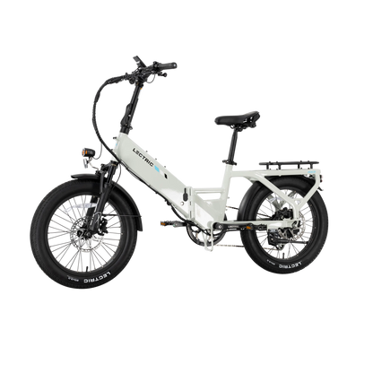 XP4 750 Step-Thru Stratus White + FREE LevelUp Rack, Suspension Seat Post, Elite Headlight, Bike Lock, Phone Mount ($365 Value)