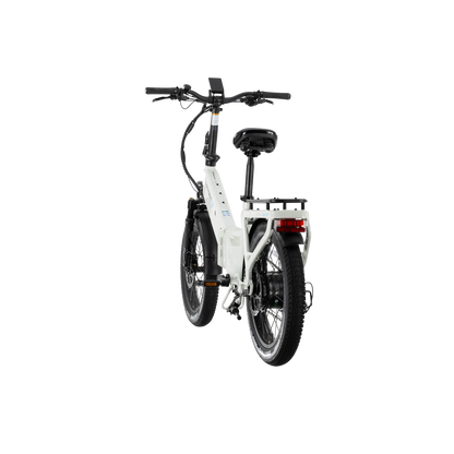XP4 750 Step-Thru Stratus White + FREE LevelUp Rack, Suspension Seat Post, Elite Headlight, Bike Lock, Phone Mount ($365 Value)