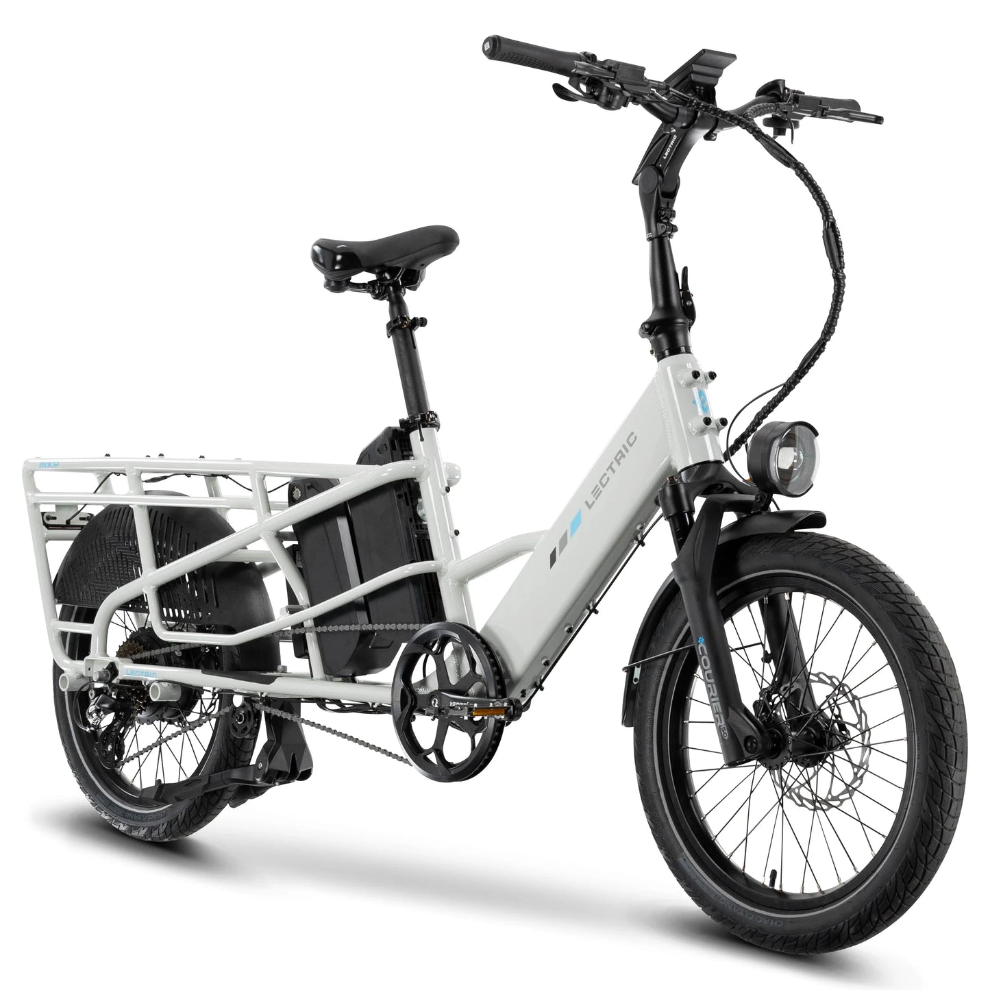 XPedition2 Stratus White Long-Range Dual-Battery + FREE Running Boards, Cushions, Elite Headlight, Suspension Seat Post, Orbitor, Fast Charger ($694 Value)