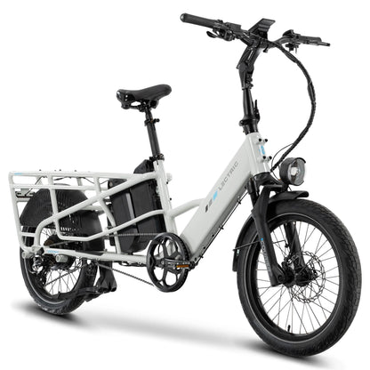 XPedition2 Stratus White Long-Range Dual-Battery + FREE Running Boards, Cushions, Elite Headlight, Suspension Seat Post, Orbitor, Fast Charger ($694 Value)
