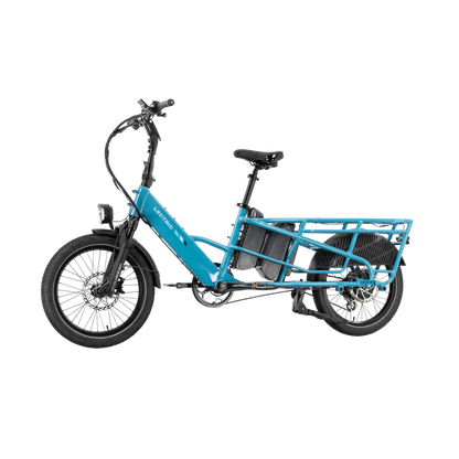 XPedition2 Raindrop Blue Long-Range Dual-Battery + FREE Running Boards, Cushions, Elite Headlight, Suspension Seat Post, Orbitor, Fast Charger ($694 Value)