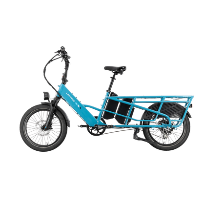 XPedition2 Raindrop Blue Long-Range Dual-Battery + FREE Running Boards, Cushions, Elite Headlight, Suspension Seat Post, Orbitor, Fast Charger ($694 Value)