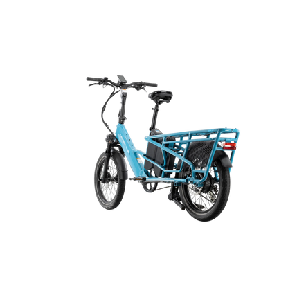 XPedition2 Raindrop Blue Long-Range Dual-Battery + FREE Running Boards, Cushions, Elite Headlight, Suspension Seat Post, Orbitor, Fast Charger ($694 Value)