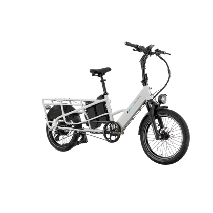 XPedition2 Stratus White Long-Range Dual-Battery + FREE Running Boards, Cushions, Elite Headlight, Suspension Seat Post, Orbitor, Fast Charger ($694 Value)