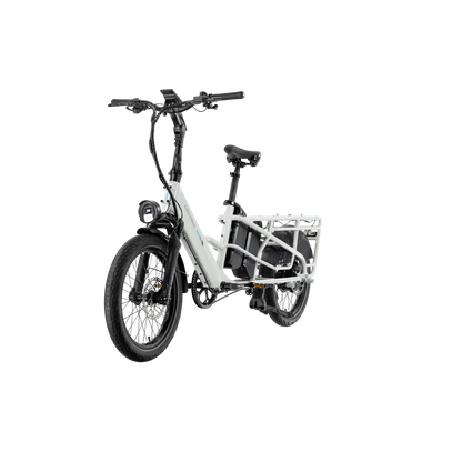 XPedition2 Stratus White Long-Range Dual-Battery + FREE Running Boards, Cushions, Elite Headlight, Suspension Seat Post, Orbitor, Fast Charger ($694 Value)
