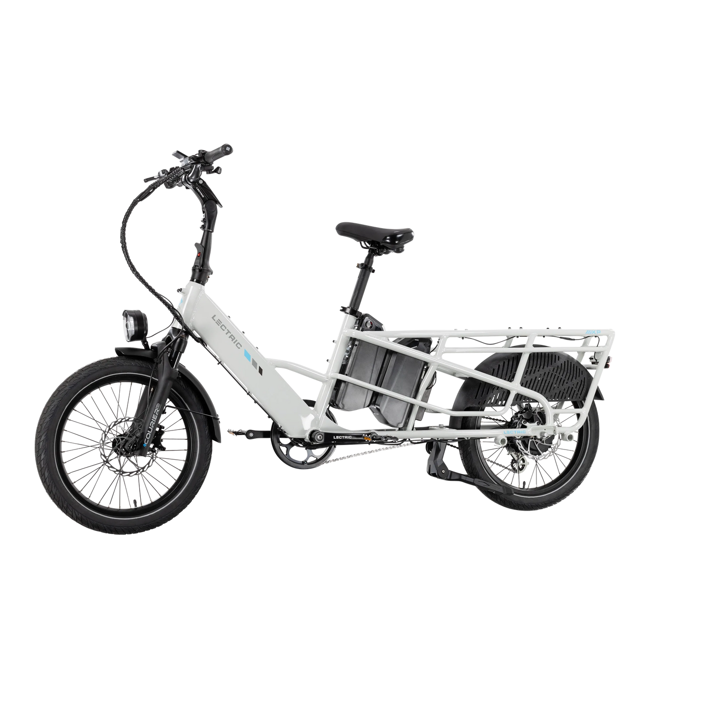 XPedition2 Stratus White Dual-Battery + FREE Running Boards, Cushions, Elite Headlight, Suspension Seat Post, Orbitor, XL Cargo Panniers ($744 Value)