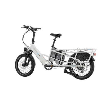 XPedition2 Stratus White Long-Range Dual-Battery + FREE Running Boards, Cushions, Elite Headlight, Suspension Seat Post, Orbitor, Fast Charger ($694 Value)