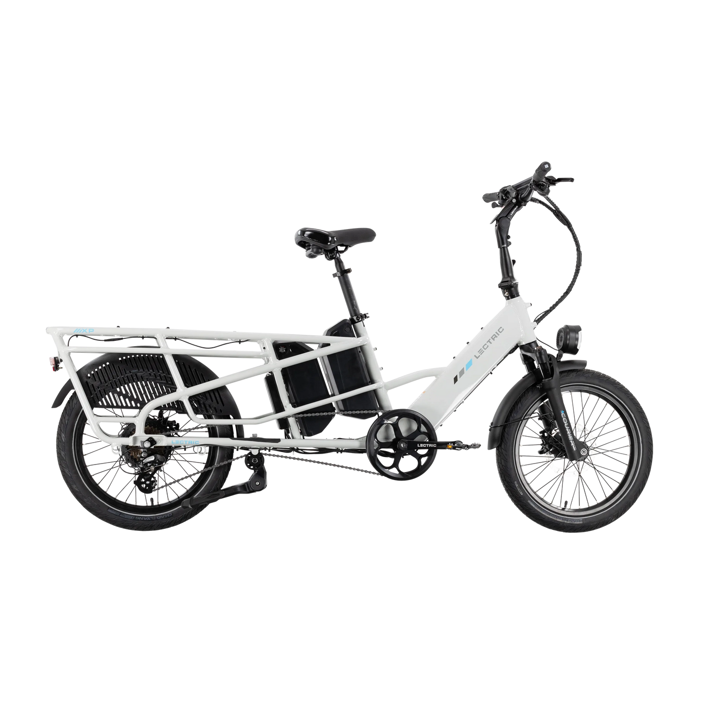 XPedition2 Stratus White Dual-Battery + FREE Running Boards, Cushions, Elite Headlight, Suspension Seat Post, Orbitor, XL Cargo Panniers ($744 Value)