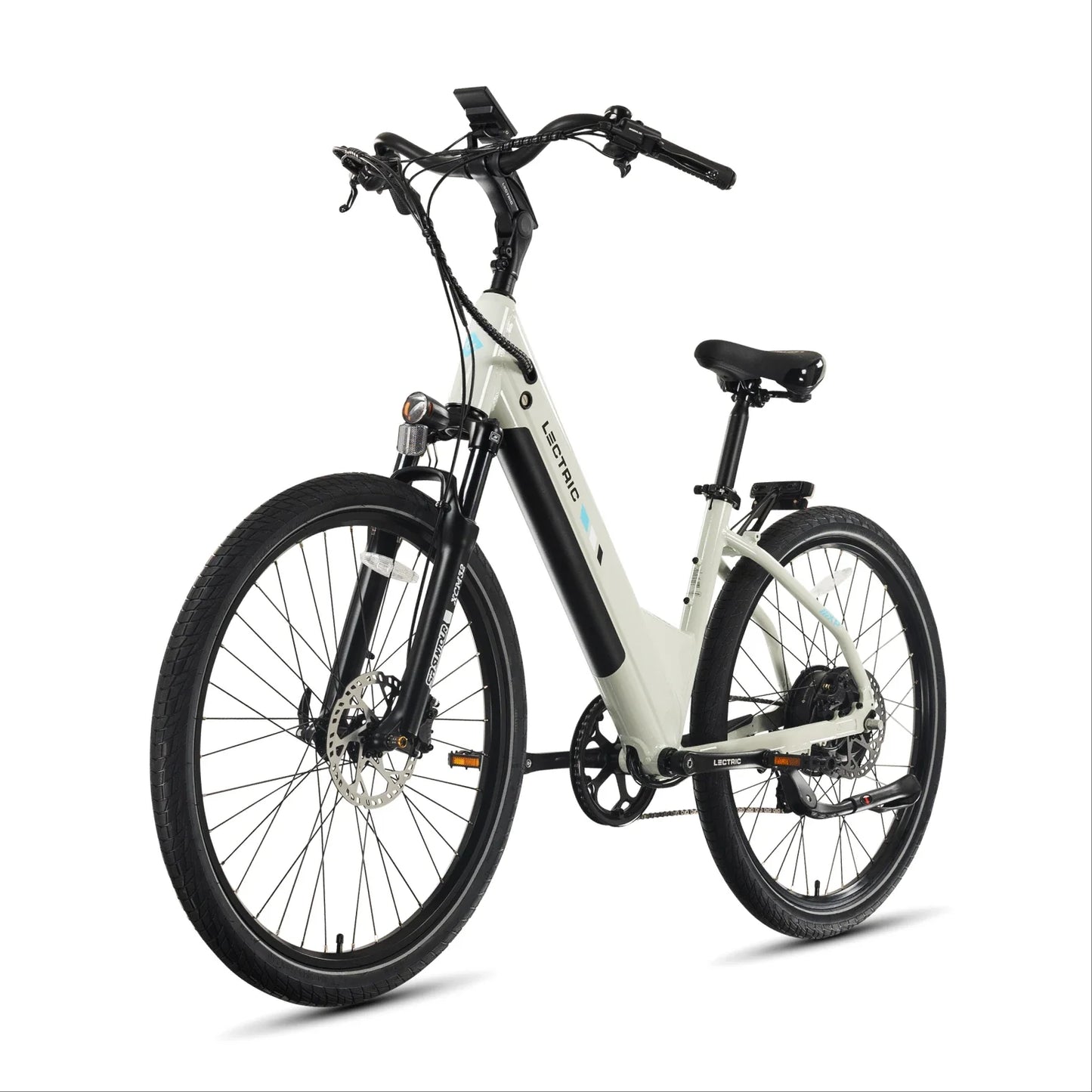 XPress2 Stratus White Cruiser + FREE Rear Rack, Fenders, Elite Headlight ($247 Value)