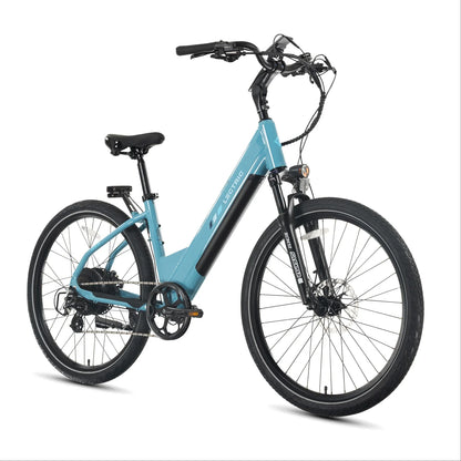 XPress2 Raindrop Blue Cruiser + FREE Rear Rack, Fenders, Elite Headlight, Suspension Seat Post ($336 Value)