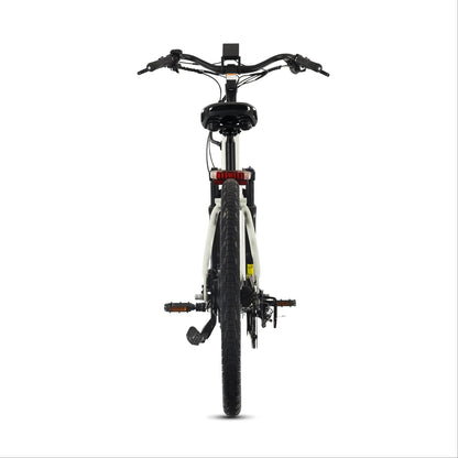 XPress2 Stratus White Cruiser + FREE Rear Rack, Fenders, Elite Headlight, Suspension Seat Post ($336 Value)
