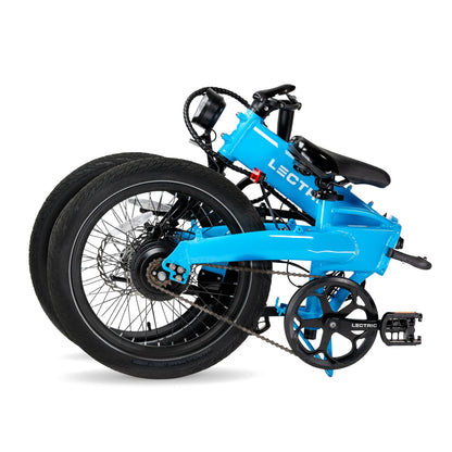 XP Lite2 Lectric Blue Long-Range + FREE Rear Rack, Fenders, Elite Headlight, Suspension Seat Post ($346 Value)