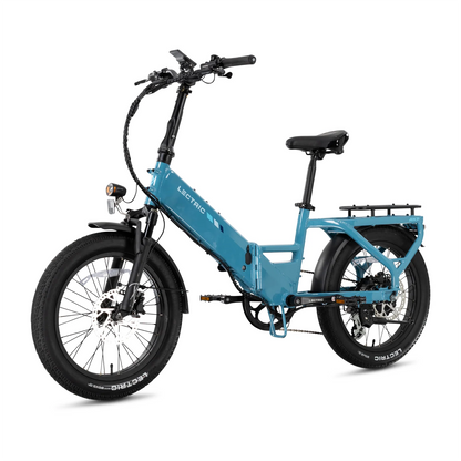 XP4 750 Step-Thru Raindrop Blue + FREE LevelUp Rack, Phone Mount, Suspension Seat Post, Elite Headlight, Bike Lock ($365 Value)