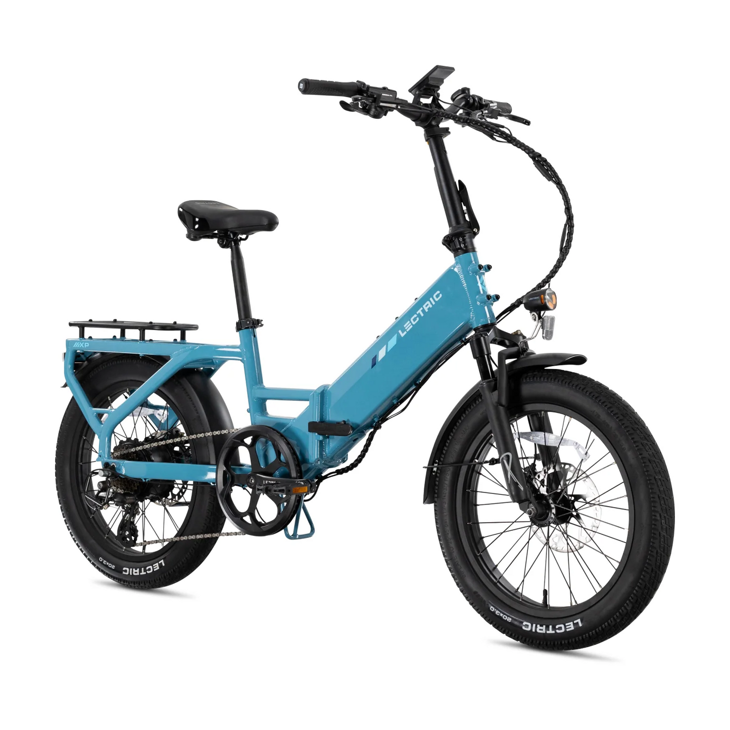 XP4 750 Step-Thru Raindrop Blue + FREE LevelUp Rack, Phone Mount, Suspension Seat Post, Elite Headlight, Bike Lock ($365 Value)