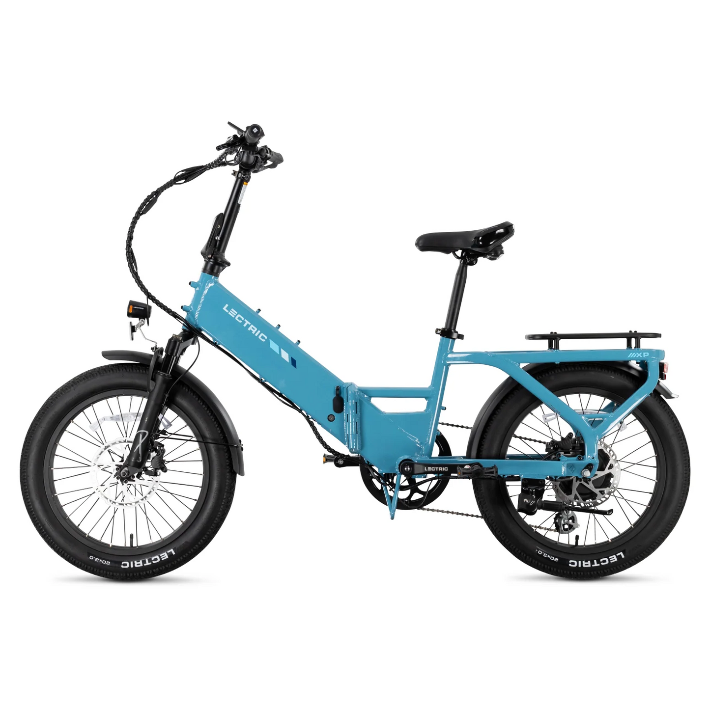 XP4 750 Step-Thru Raindrop Blue + FREE LevelUp Rack, Phone Mount, Suspension Seat Post, Elite Headlight, Bike Lock ($365 Value)