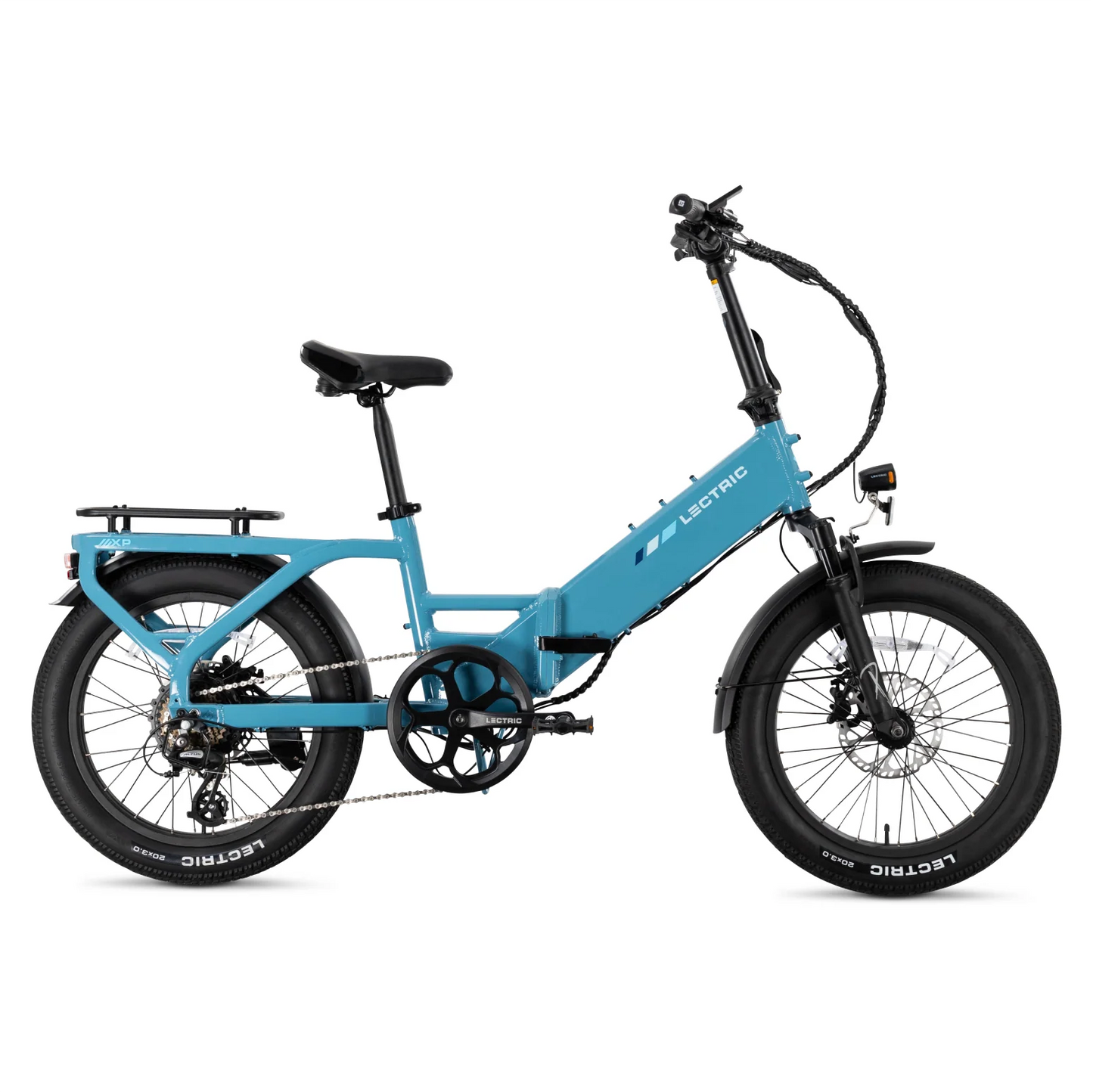 XP4 750 Step-Thru Raindrop Blue + FREE LevelUp Rack, Phone Mount, Suspension Seat Post, Elite Headlight, Bike Lock ($365 Value)