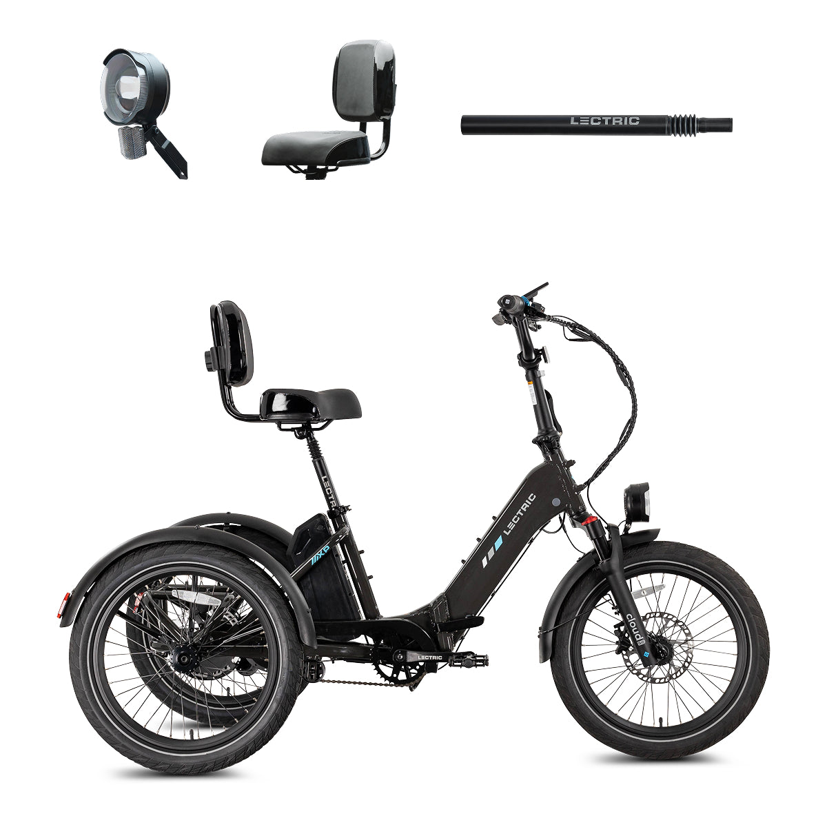 XP Trike2 Tempest Grey + FREE Support Seat, Elite Headlight, Suspension Seat Post ($257 Value)