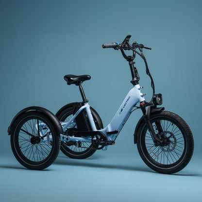XP Trike2 750 Glacier Blue + FREE Cargo Package, Support Seat, Elite Headlight, Suspension Seat Post, Bike Lock, Mirrors ($558 Value)