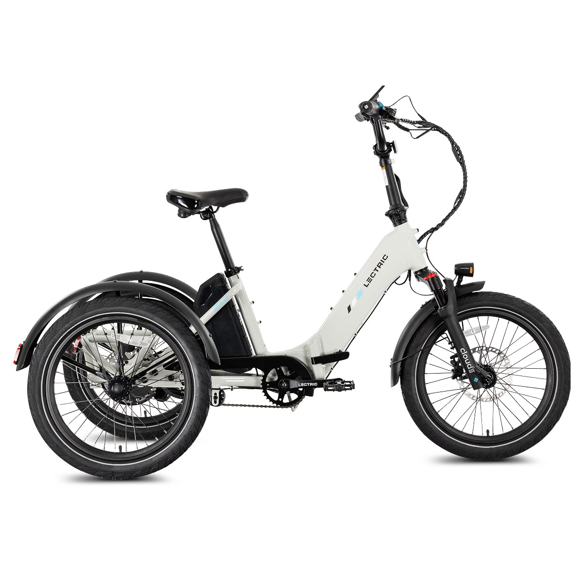 XP Trike2 750 Stratus White + FREE Cargo Package, Support Seat, Elite Headlight, Suspension Seat Post ($455 Value)