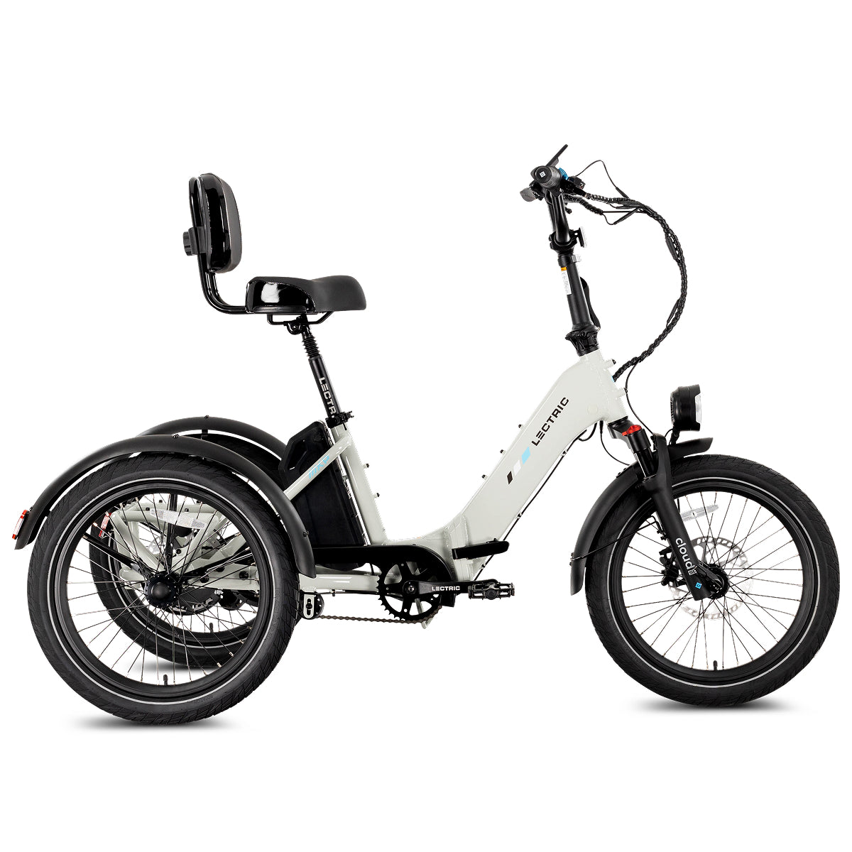 XP Trike2 Stratus White + FREE Support Seat, Elite Headlight, Suspension Seat Post ($257 Value)