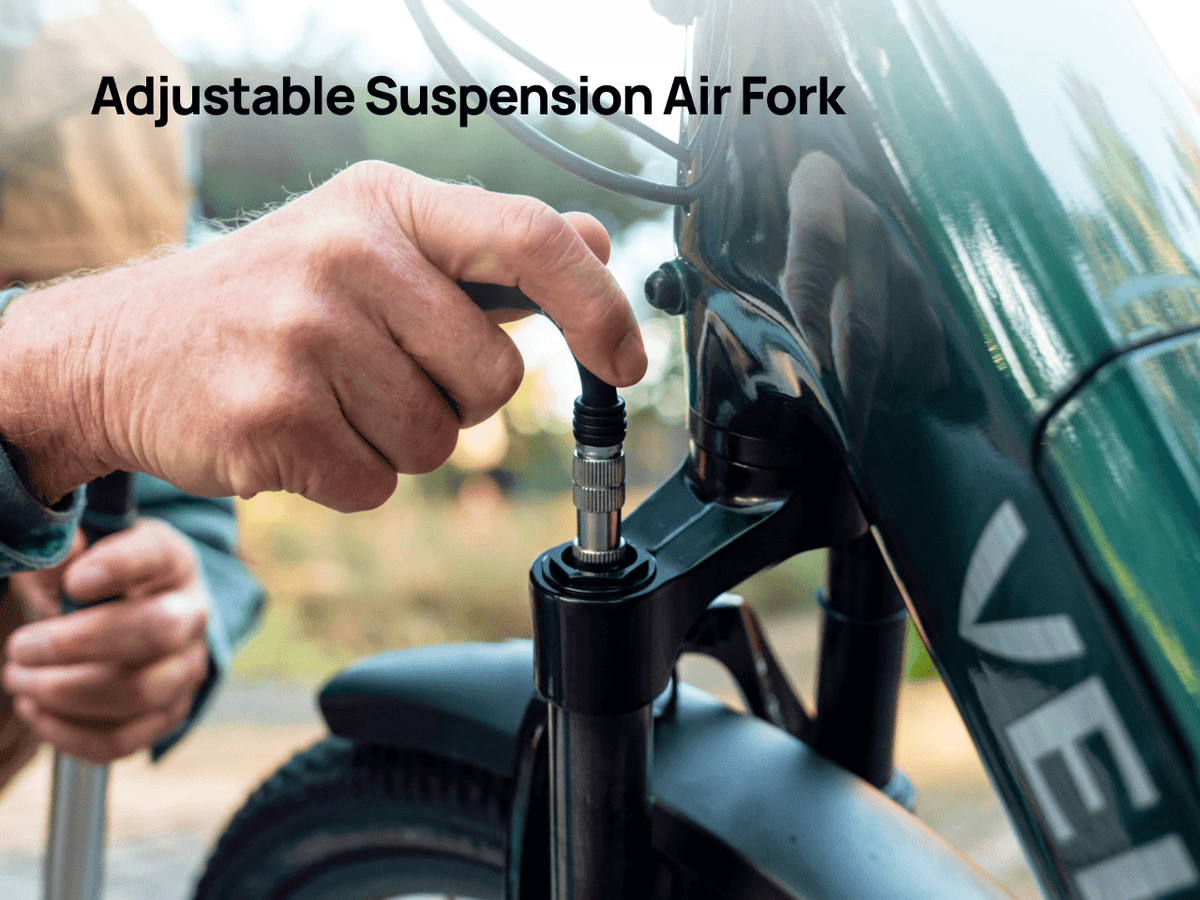 Velotric Discover 3 Ebike suspension detail