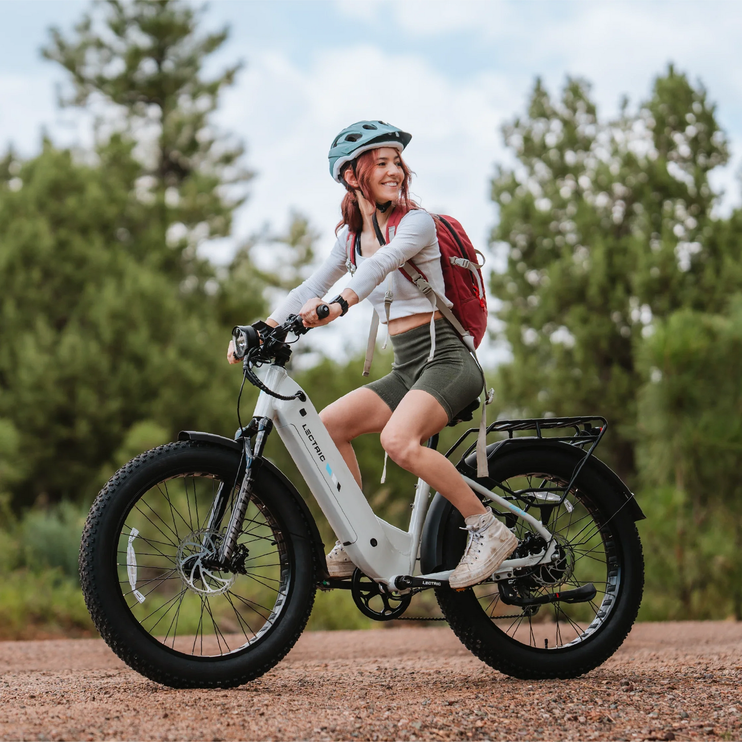 XPeak2 Step-Thru - $100 OFF + FREE Rear Rack, Fenders, Elite Headlight, Suspension Seat Post ($336 Value)