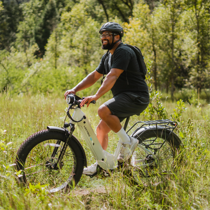 XPeak2 Step-Thru Long-Range - $100 OFF + FREE Rear Rack, Fenders, Elite Headlight, Suspension Seat Post ($336 Value)