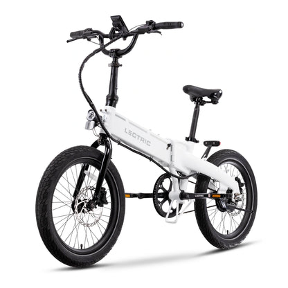 XP Lite2 Arctic White Long-Range + FREE Rear Rack, Fenders, Elite Headlight, Suspension Seat Post ($346 Value)