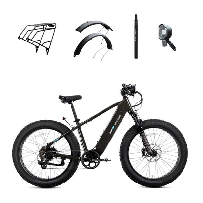 XPeak2 High-Step Long-Range - $100 OFF + FREE Rear Rack, Fenders, Elite Headlight, Suspension Seat Post ($336 Value)