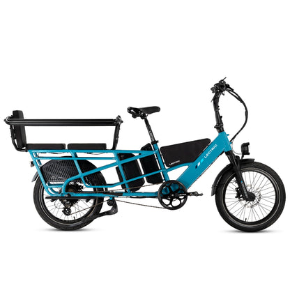 XPedition2 Raindrop Blue Long-Range Dual-Battery + FREE Running Boards, Cushions, Elite Headlight, Suspension Seat Post, Orbitor, Fast Charger ($694 Value)