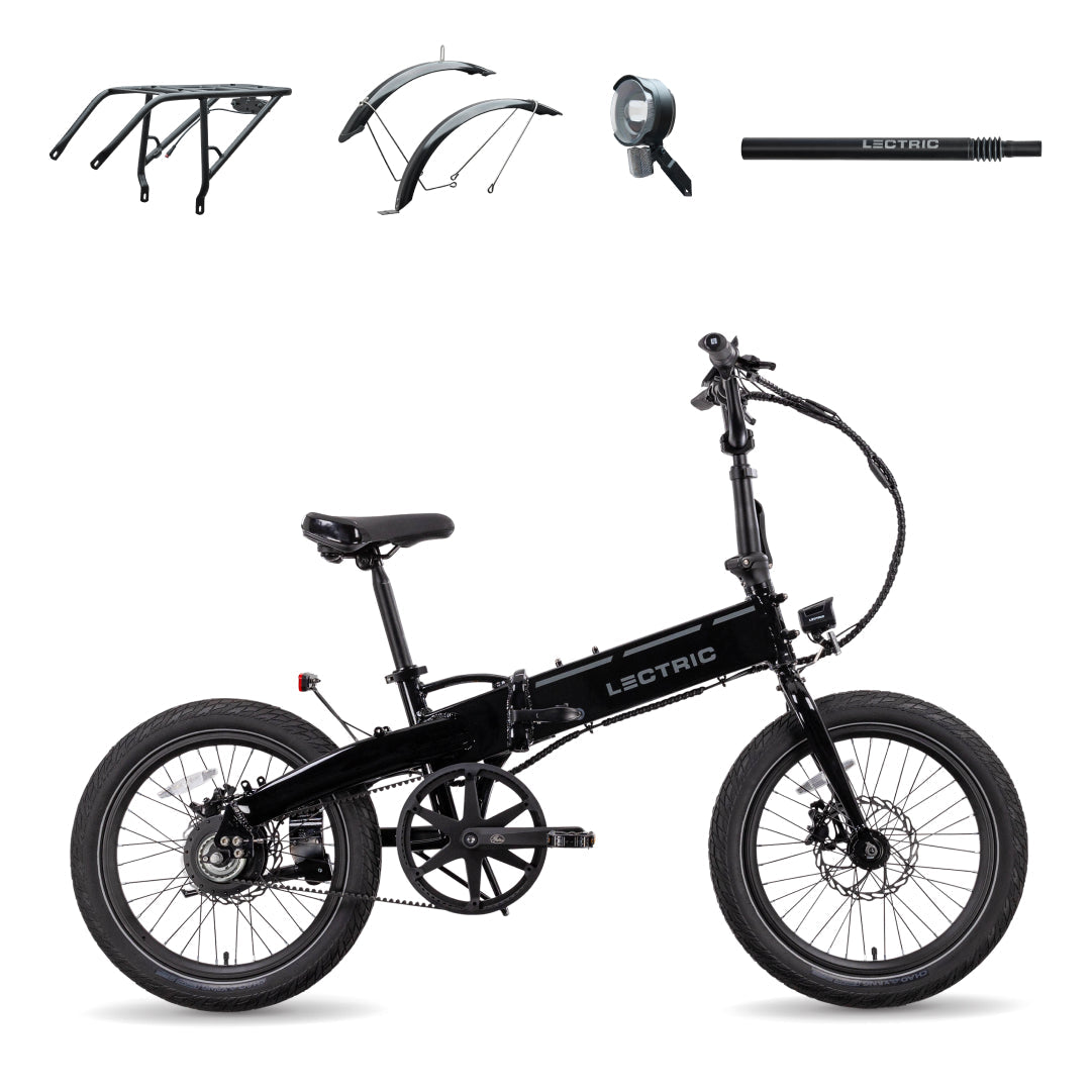 XP Lite2 JW Black Long-Range + FREE Rear Rack, Fenders, Elite Headlight, Suspension Seat Post ($496 Value) [CA]