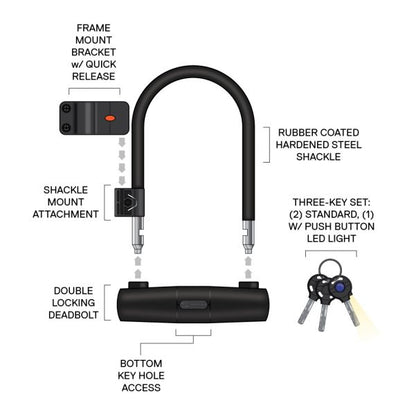 UL-150 Pocket U-Lock W/ Bracket